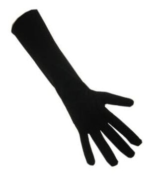 Long gloves black M