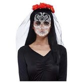 Day of the dead headband with veil