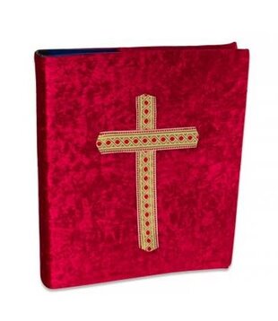 Sinterklaas book cover with cross