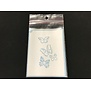 Template self-adhesive butterflies