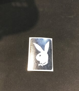 stencil self-adhesive playboy bunny