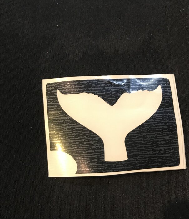 stencil self-adhesive whale tail / fin