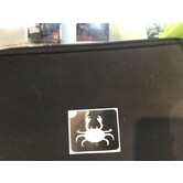 stencil self-adhesive crab