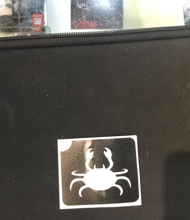 stencil self-adhesive crab