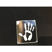 stencil adhesive hand