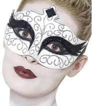 gothic eye mask swan