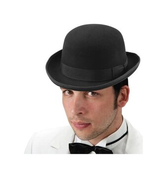 Luxury bowler hat black