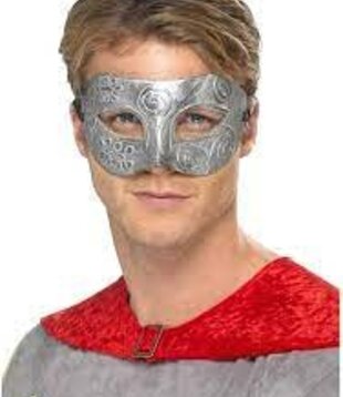 zilver oogmasker