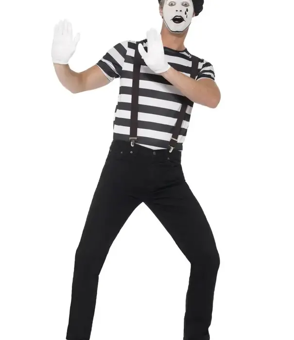 Gentlemen mime artist costume L