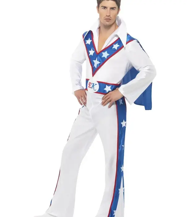 Evel Knievel stuntman kostuum L