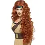 Medieval warrior queen wig Oranje