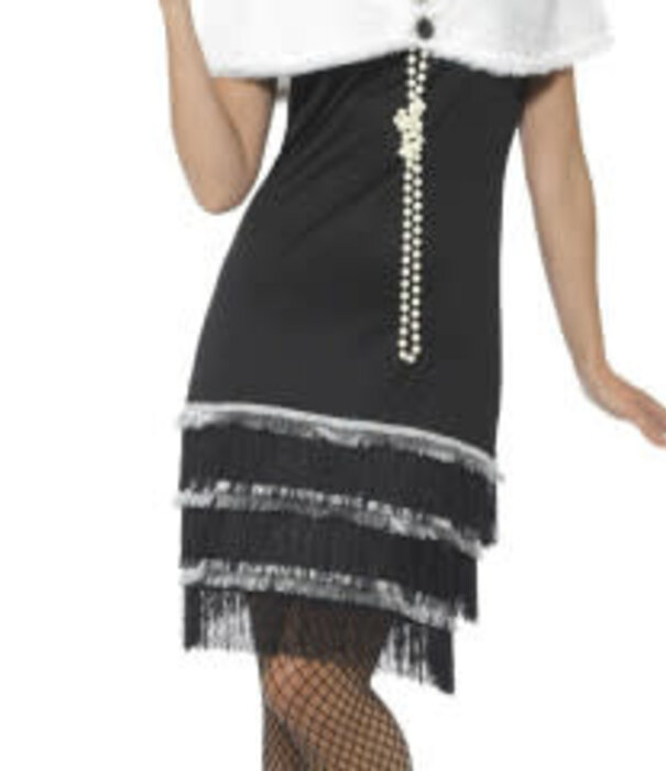 Flapper costume with fur