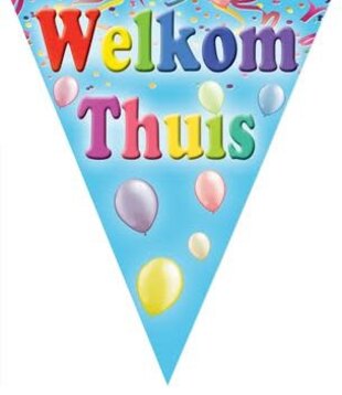Flags 5 m 10 "Welcome Home" flags (500 x 27 cm)