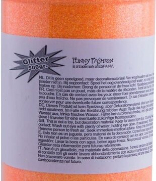 glitter 500 gr oranje