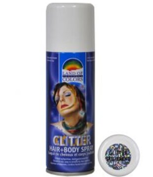 glitter hairspray uv