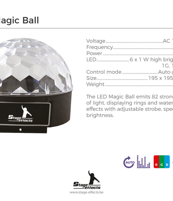 Magicball LED lichteffect Disco