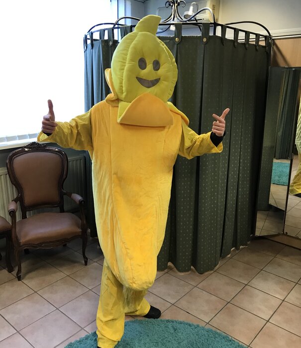 Mascotte amusante Banane