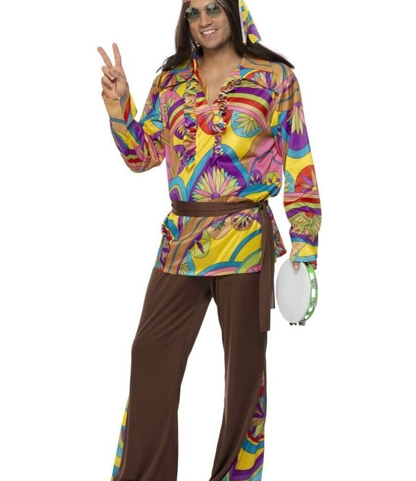 Homme hippie psychédélique