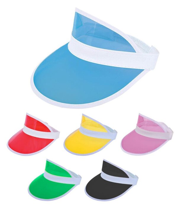 Sun visor 6 colours assortment (1 piece)