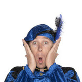 velours Pietbaret avec plume d'autruche