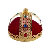 crown metal with red