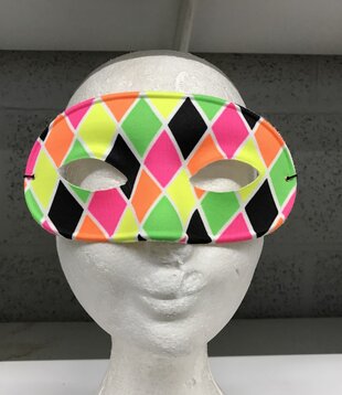 Masker fluo harlekino