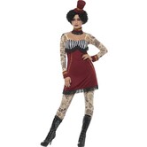 Deluxe tattoo Lady costume Black