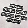 Temporary tattoo stencil set/ stencils glitter tattoos Festival 2