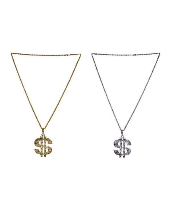 Funny Fashion ketting $ goud of zilver