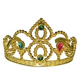 kroon prinses goud met steentjes