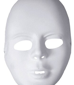 plastiek masker wit