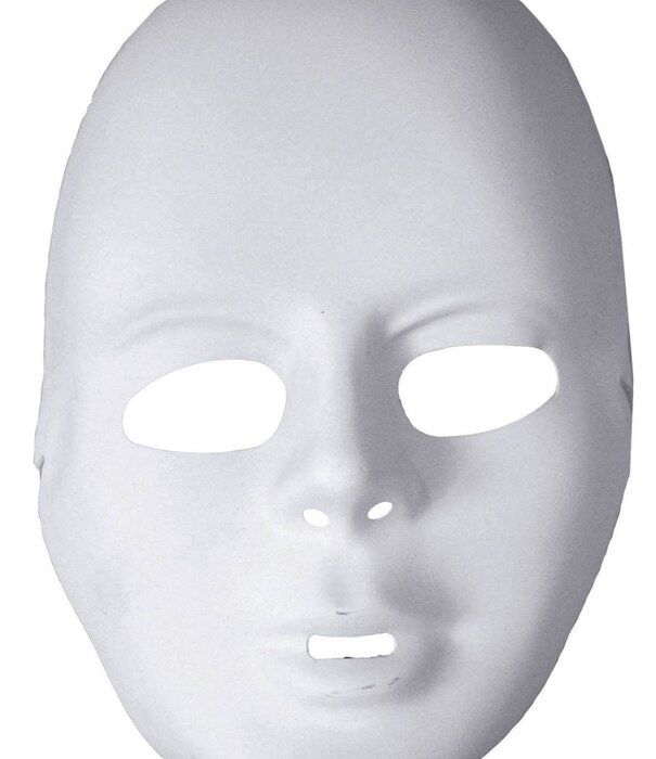 plastic mask white