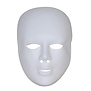 plastiek masker wit met voorhoofd
