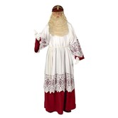 Luxe Habijt Sint wit/rood  /onderkleed (onesize)