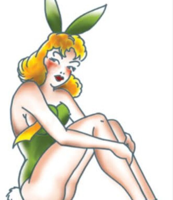 Tattoo FX Bunny Pin Up Girl