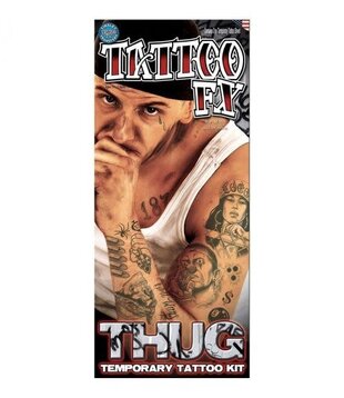 Character tattoo / stoer, Thug