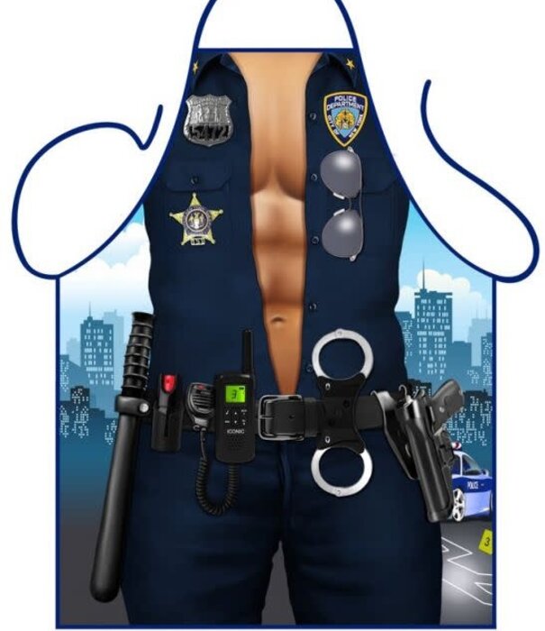 Apron police man
