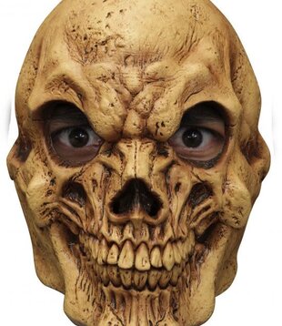 masker skelet / doodshoofd / Skull Tan 4