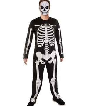 skeleton  jumpsuit man