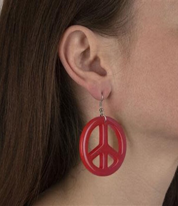 boucles d'oreilles de paix