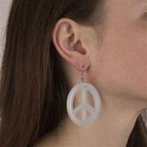 boucles d'oreilles de paix