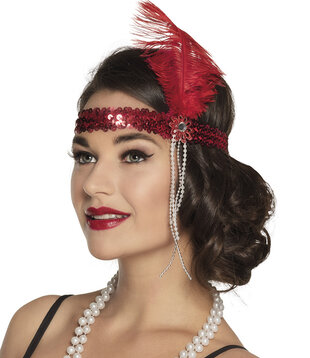 charleston headband red