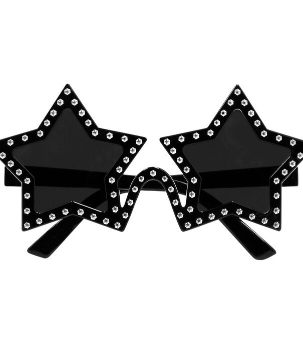 Partybril Rockstar zwart