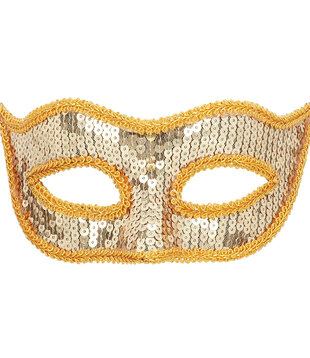 Eye mask Venice sequins gold