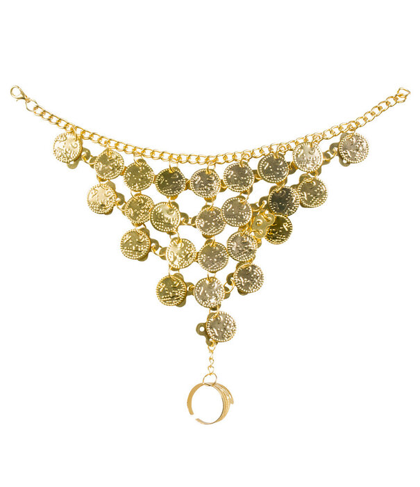 Handketting Belly dance (armband met ring)