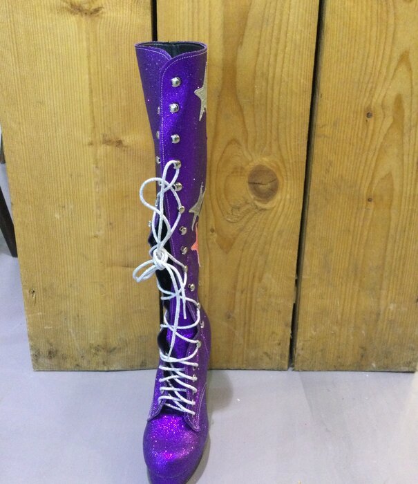 botte disco à paillettes