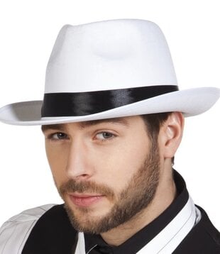 chapeau mafia blanc