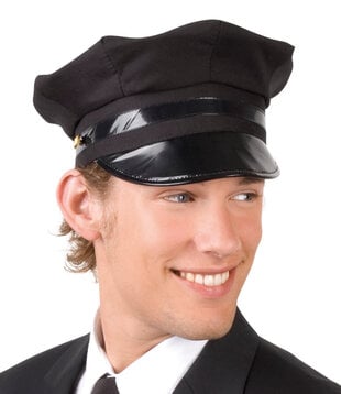 casquette de conducteur noire