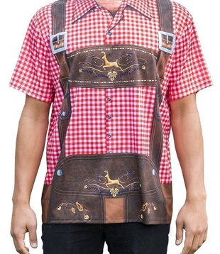 T-shirt en lederhosen