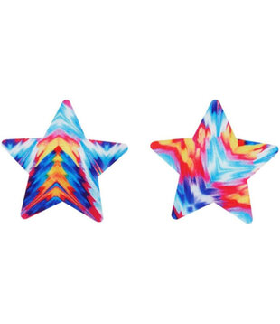 cache-tétons étoiles tie-dye cache-tétons